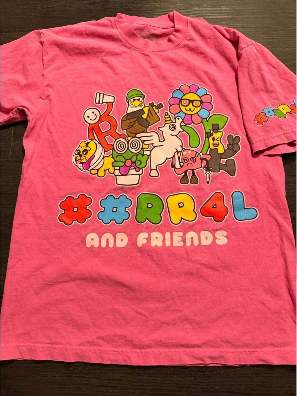 OG Geekyland x RR4L Kankan And Friends Pink Tee Size M
